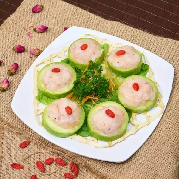 Bầu hấp nhân tôm