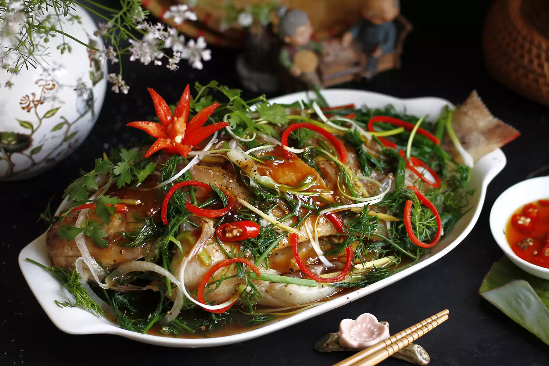 Cá Điêu Hồng Hấp Hồng Kông