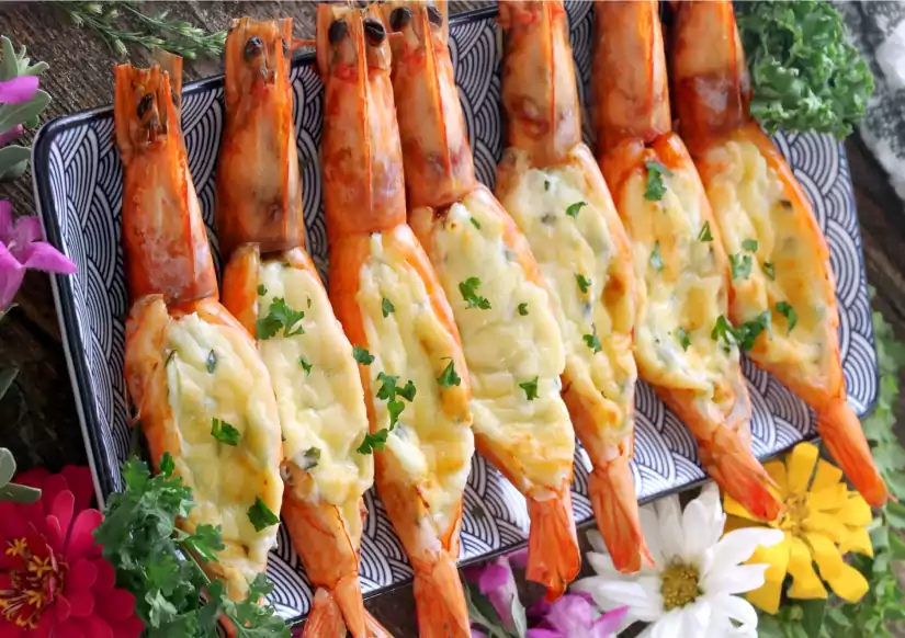 tôm hấp phô mai