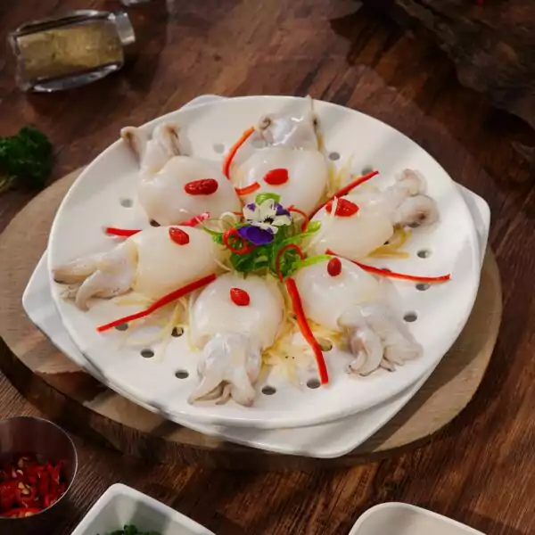 Mực Nút Hấp Gừng