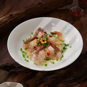 Tôm Thủy Tinh Hấp Miến