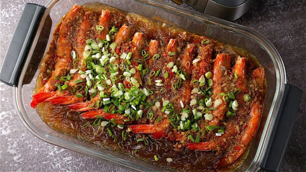 Tôm Thủy Tinh Hấp Miến