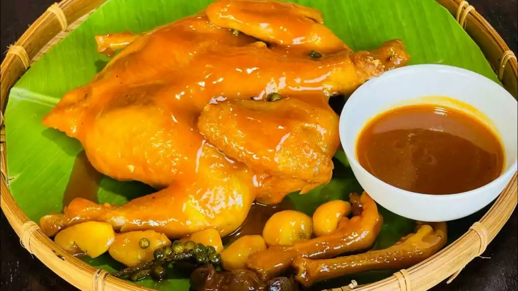 cách làm gà hấp mắm nhĩ