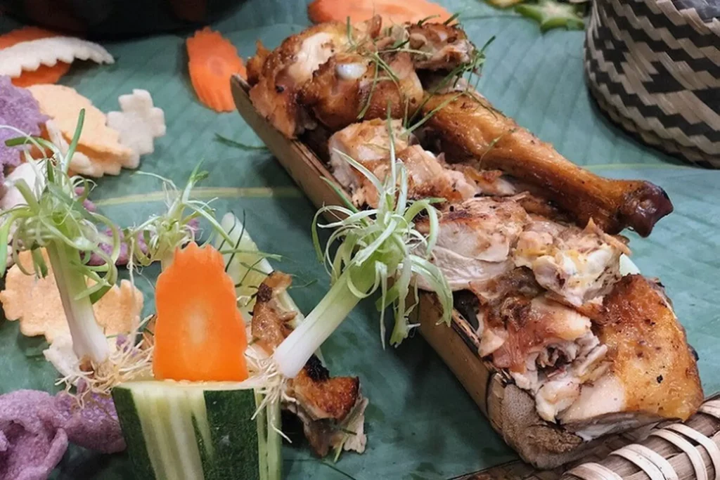 Cách làm gà nướng ống tre